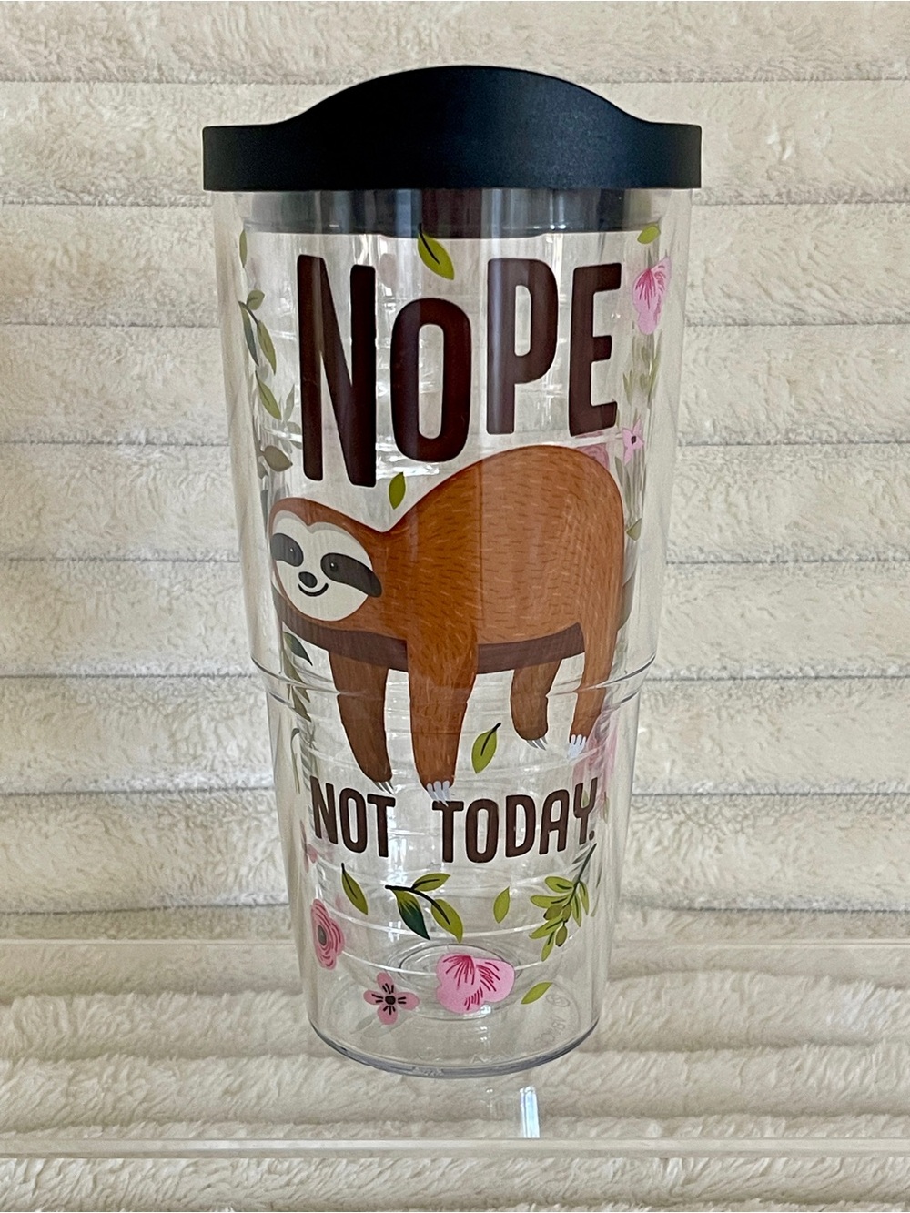 24oz. Tervis Sloth 'Nope Not Today' Insulated Tumbler with Black Lid